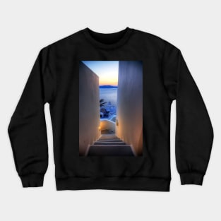 Caldera Sunset, Santorini Crewneck Sweatshirt